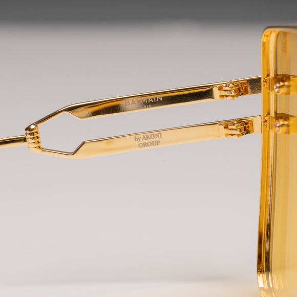 Balmain Gendarme Square Metal Oversize Sunglasses - Picture 9 of 12